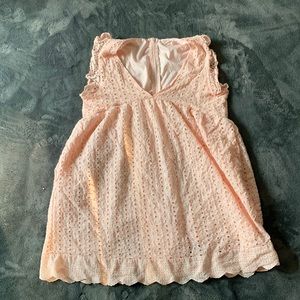 Pink mini skort dress